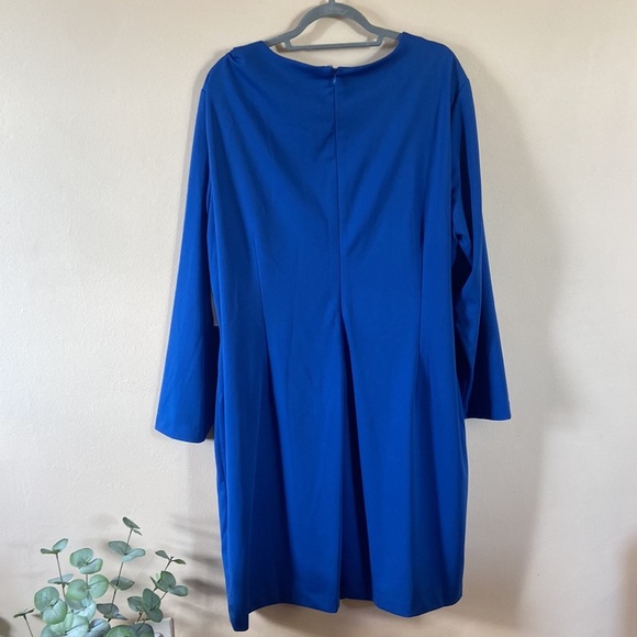 New Blue Alexia Admor Dress Short BodyCon Mini Long Sleeve plus 3X Business Work - Picture 8 of 8